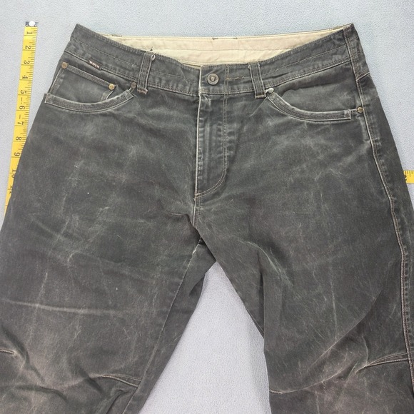 Kuhl Pants Mens 34x32 Brown Rydr Canvas Workwear Relaxed Fit Articulated Knees - Picture 11 of 16